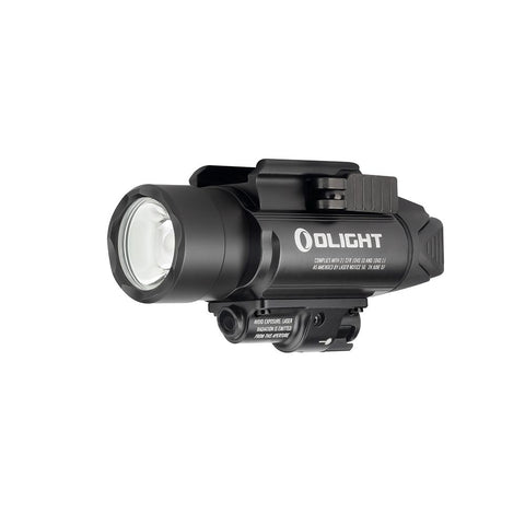 Olight BALDR Pro 1350 lumen rail mount light with green laser Black