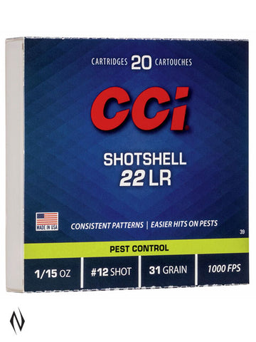 CCI Shotshell 22lr 20pk