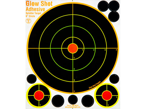 Glow Shot 8 Adhesive Target 25 Pk