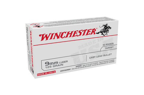 Winchester 9mm USA Value Pack 125gr LRN
